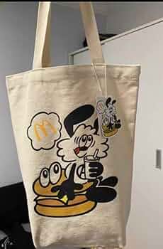 VERDY マクドナル海外発売トートバッグ2種類とkeychain 2種類セット Amazon.co.jp: VERDY McDonald VICK マクドナルド トートバッグ